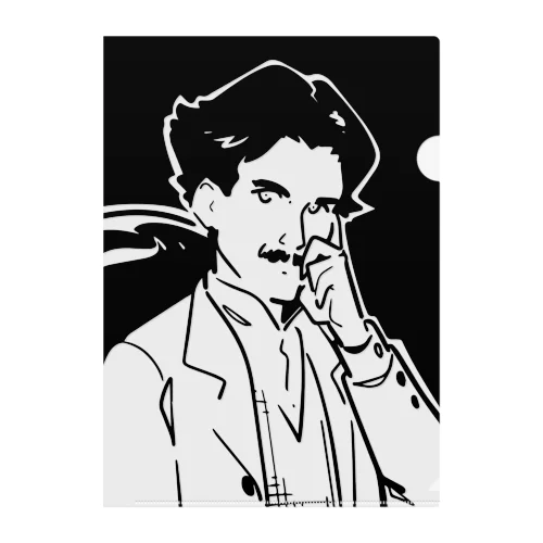 ニコラ・テスラ（Nikola Tesla） Clear File Folder