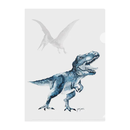 分離色恐竜シリーズ　ティラノサウルス クリアファイル