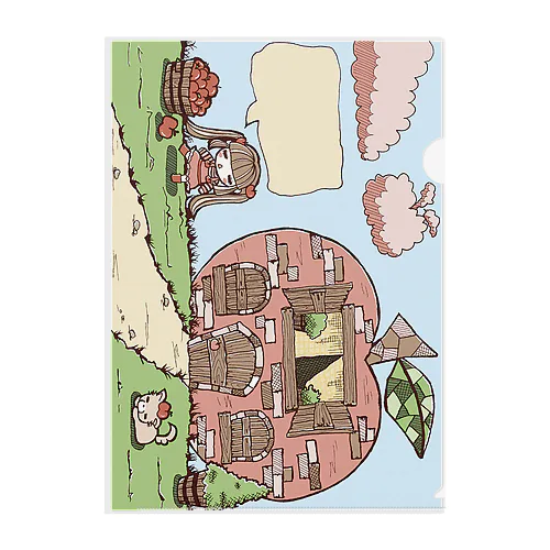 りんごちゃんとわんこ Clear File Folder