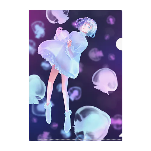 Cannoball Jellyfishくん Clear File Folder