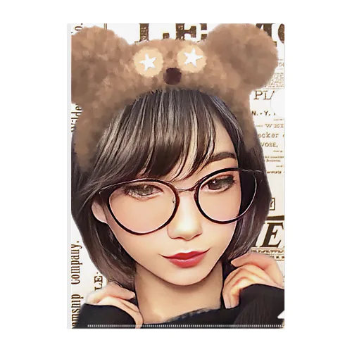 Bear Girl ☆◡̈⋆ クリアファイル