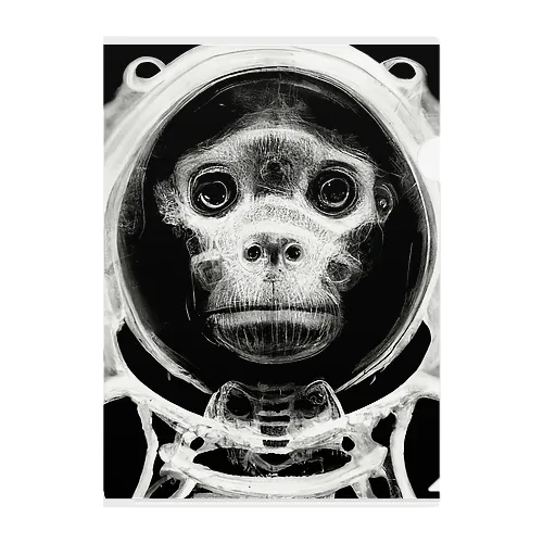 Space Monkey #2 Clear File Folder