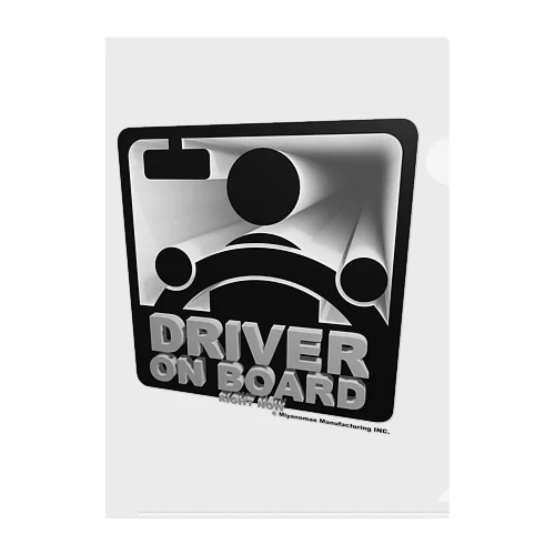 DRIVER ON BOARD(3D) Clear File Folder