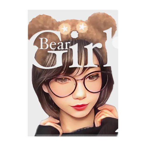 Bear Girl ☆◡̈ クリアファイル