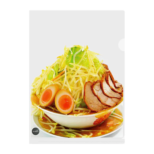 あふれるほどの山盛りラーメン Clear File Folder