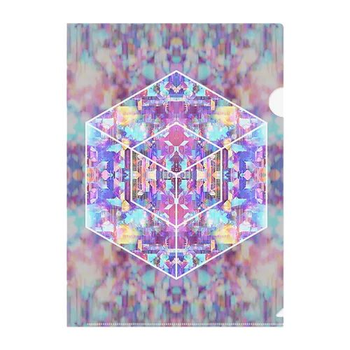 Holographic cube Clear File Folder