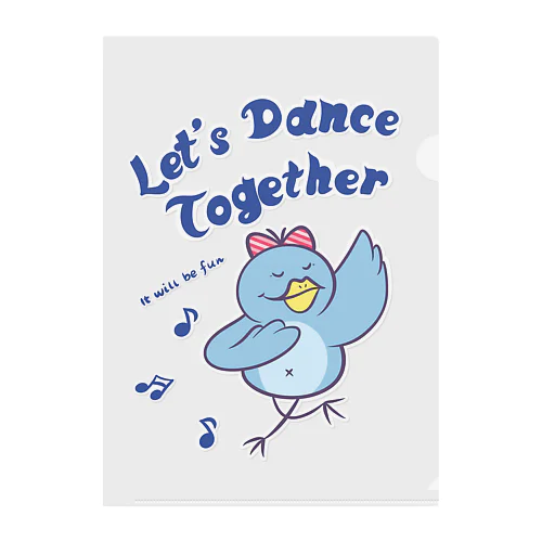 Let’s Dance Together Clear File Folder