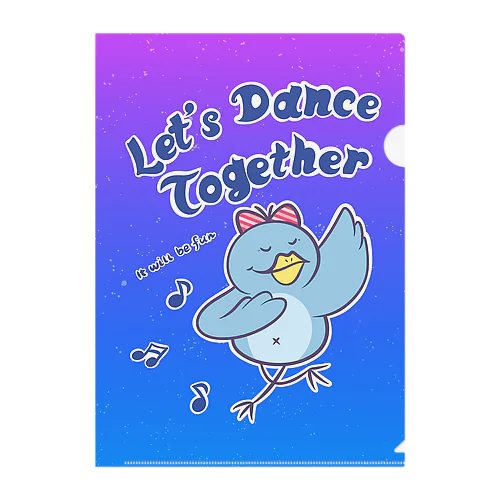 Let’s Dance Together Clear File Folder