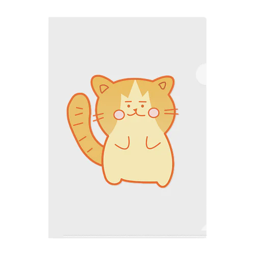 ぽっちゃり猫のノアくん Clear File Folder