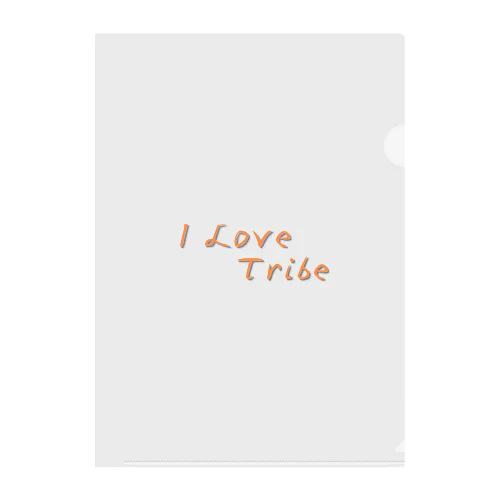 I LOVE Tribe　文字色 Clear File Folder