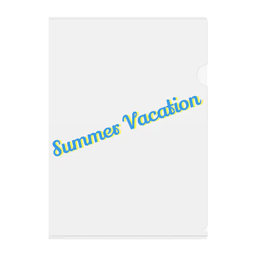 Summer Vacation 2 Clear File Folder