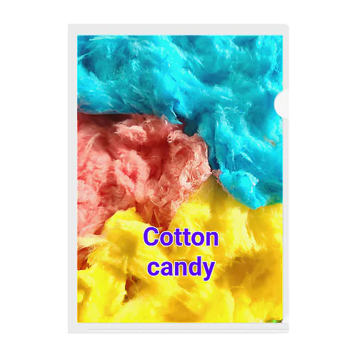 Cotton　candy Clear File Folder