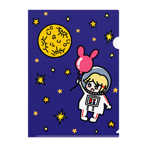 宇宙旅行 Clear File Folder