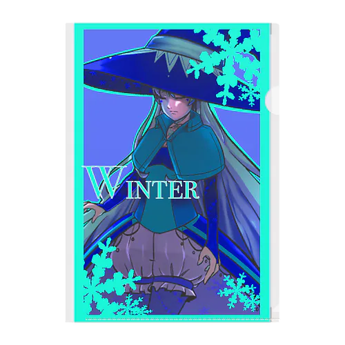 winter Clear File Folder