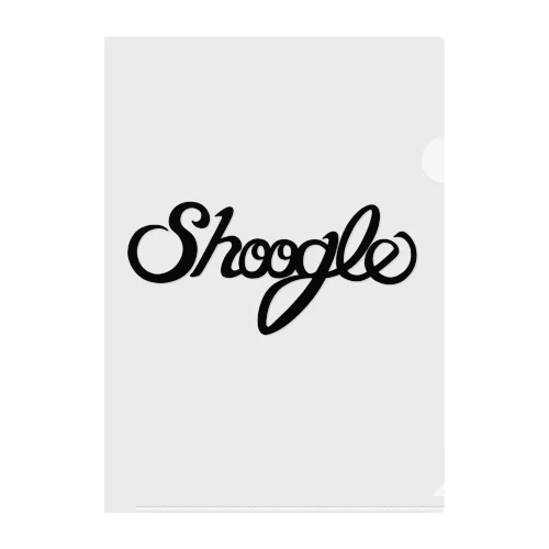 シューグル(Shoogle)ロゴ 黒字 クリアファイル