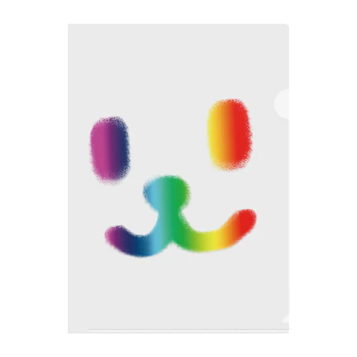 Smile Face Rainbow Clear File Folder