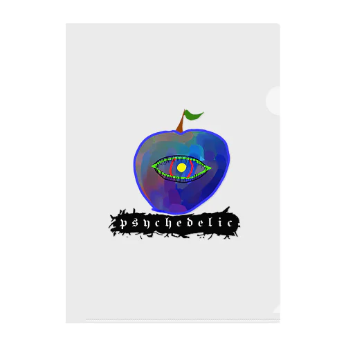 サイケデリックアップル(Psychedelic apple) クリアファイル