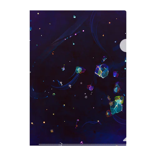 【人気】宇宙のかんてん Clear File Folder