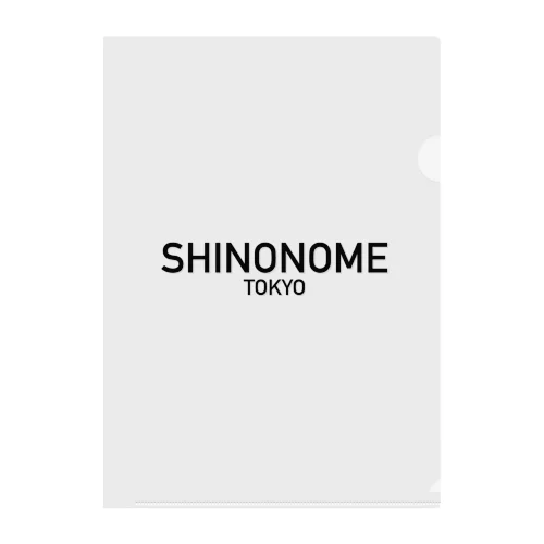 SHINONOMEロゴグッズ クリアファイル