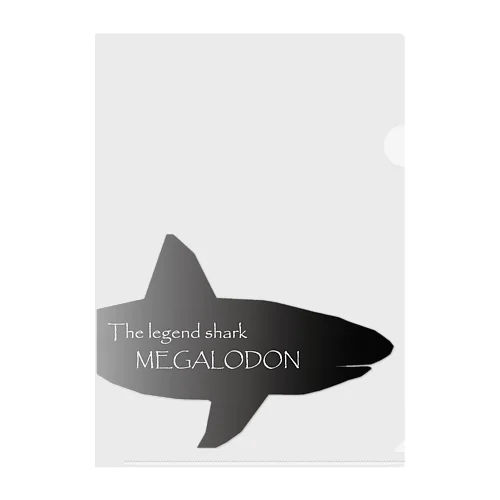 The legend Shark MEGALODON クリアファイル