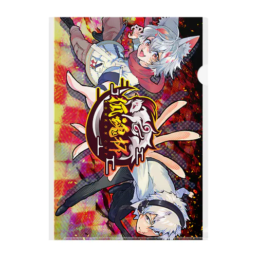 狐魂杯　クリアファイル Clear File Folder