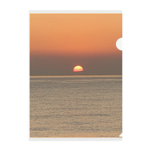 夕陽01 Clear File Folder