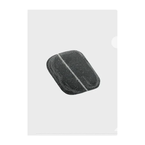 flat stone with white lines　 Clear File Folder