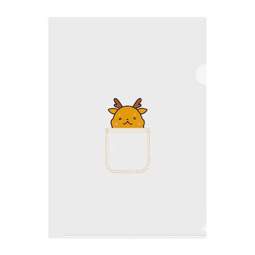 ポケットインまめしか Clear File Folder