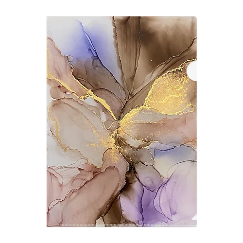 アルコールインクアートNo.04 Clear File Folder