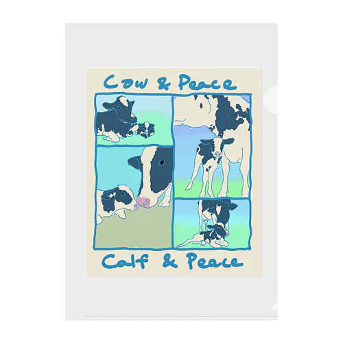 Cow&Peace Calf&Peace 클리어파일