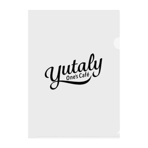 Yutaly One’s Cafe グッズ（ブラックロゴ） Clear File Folder