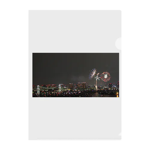 東京湾大華火祭 No.1 - Firework Festival - Clear File Folder