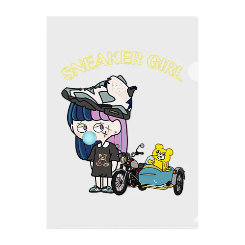 SNEAKER  GIRL Clear File Folder