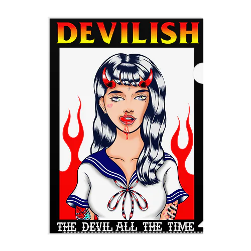 『DEVILISH』 Clear File Folder