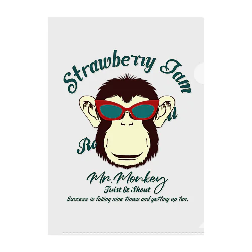 MR.MONKEY Clear File Folder