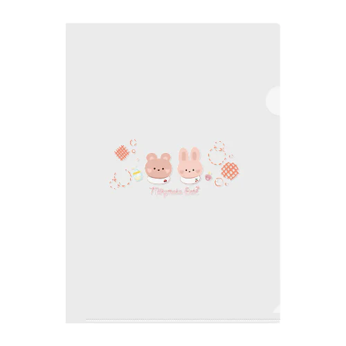 ベーべクマとベーべウサギ Clear File Folder