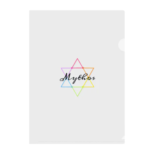 Mythos/Hexagram・黒 Clear File Folder