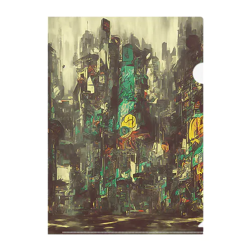 Future city Clear File Folder