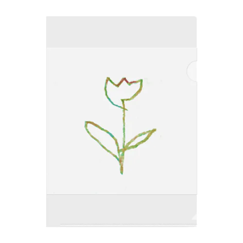 虹色 Tulip Clear File Folder