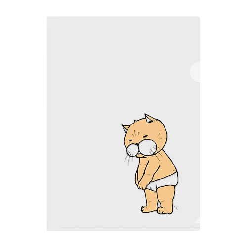 ねこのもんす　言いたいもんす Clear File Folder