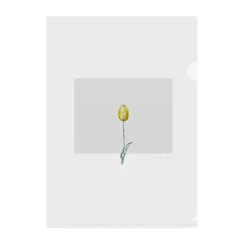 Lemon Tulip × Greige × Logo クリアファイル
