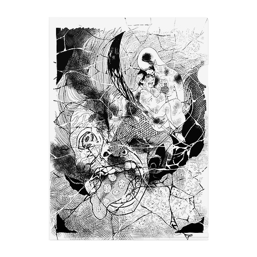 人魚と少年 Clear File Folder