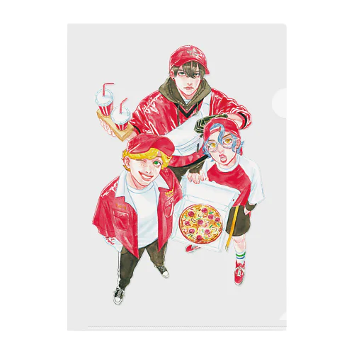 It's a Pizza! Clear File Folder