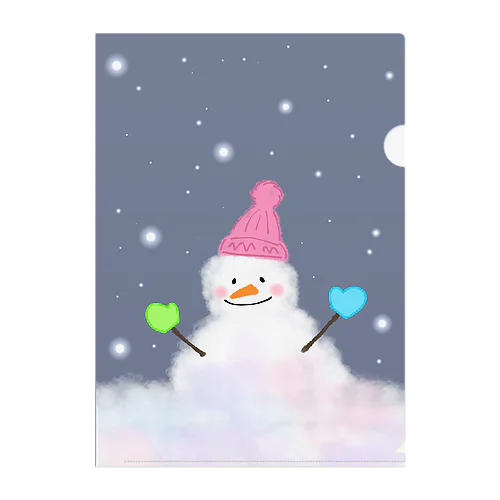 雪だるま Clear File Folder