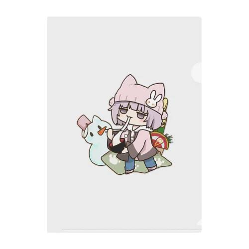 おもちみょーんかげこ Clear File Folder