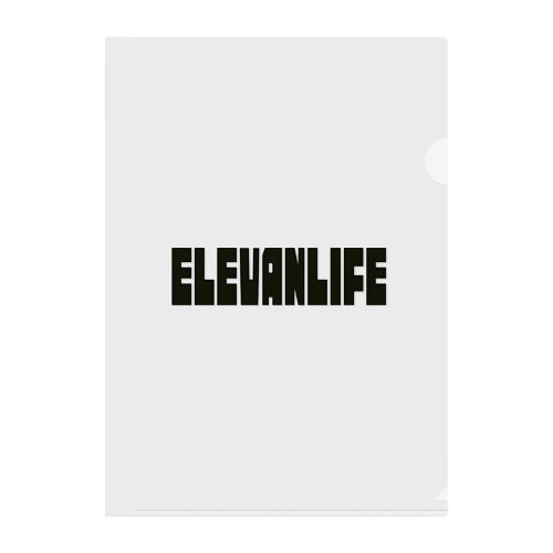 「ELEVANLIFE」文字グッズ Clear File Folder