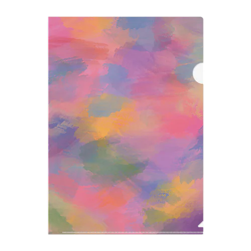 Watercolor Clear File Folder