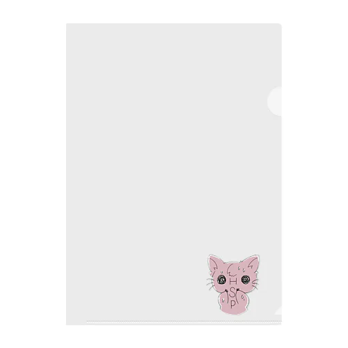 ぴーちゃん(PINK) Clear File Folder