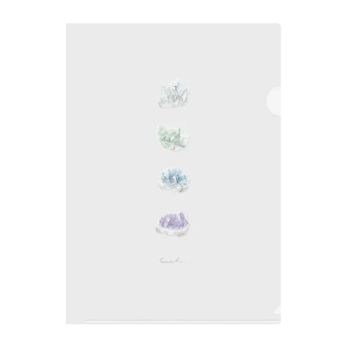 Natural stone set Clear File Folder