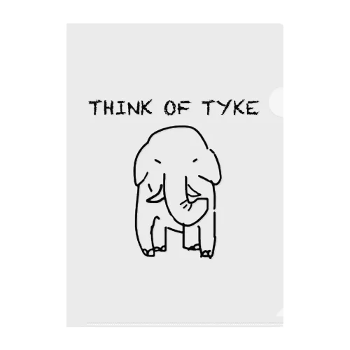 TYKE-1 ごんぎさんプロデュース (英語ロゴ) クリアファイル